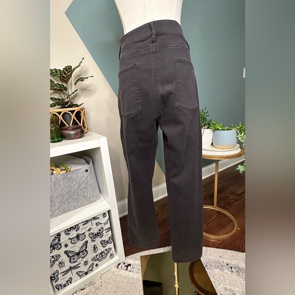 L.L. Bean Classic Fit Black Denim Jeans Size 12 Petite Cotton Blend Stretch EUC - Picture 4 of 11